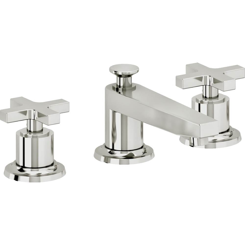California Faucets - 8'' Widespread Lavatory Faucet with Completely Finished ZeroDrain - Polished Chrome