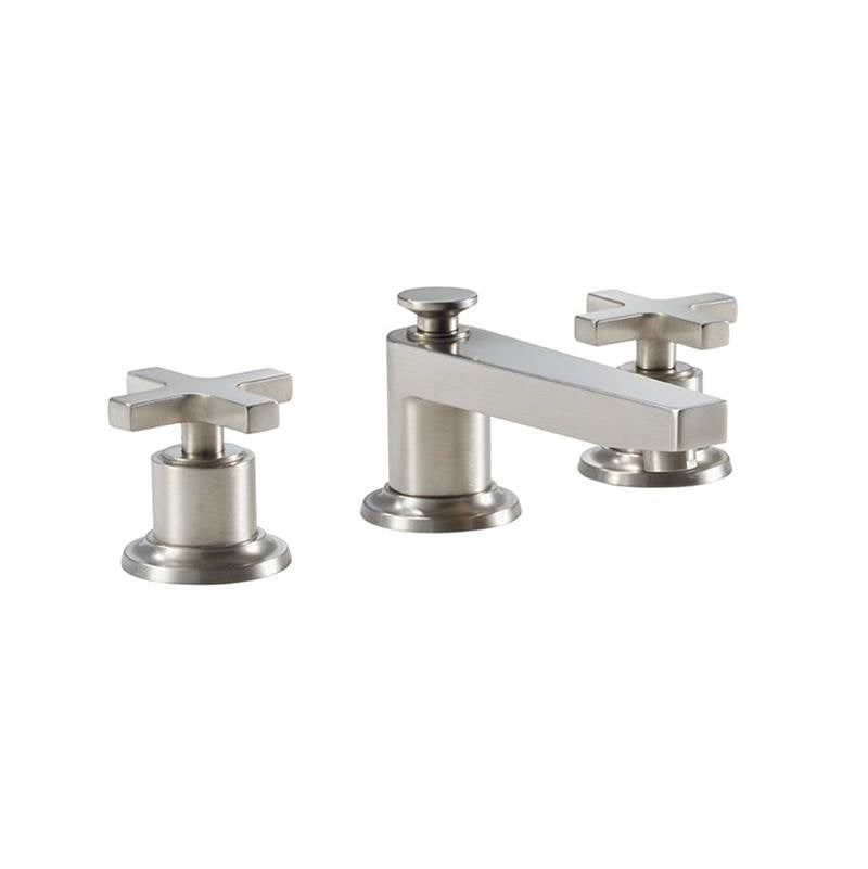 California Faucets - 8'' Widespread Lavatory Faucet with Completely Finished ZeroDrain - Gloss White