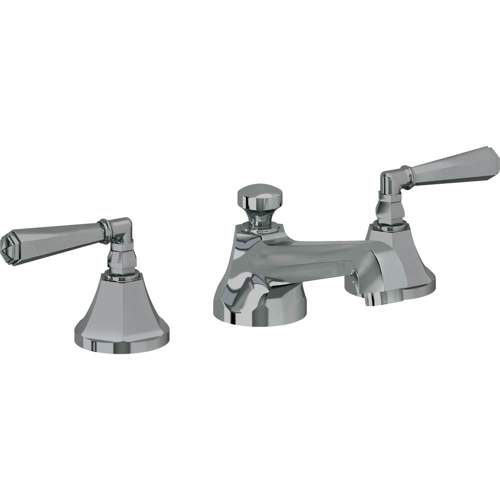 California Faucets - 8'' Widespread Lavatory Faucet with Completely Finished ZeroDrain - Black Nickel Pvd