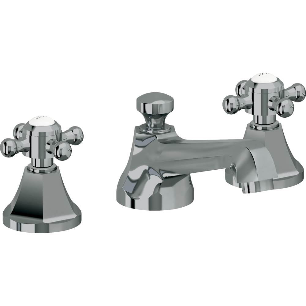 California Faucets - 8'' Widespread Lavatory Faucet - Black Nickel Pvd