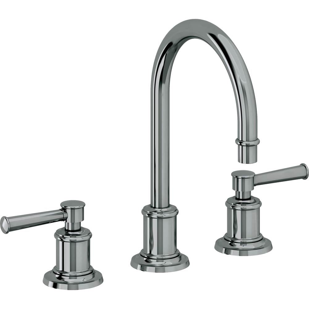 California Faucets - 8'' Widespread Lavatory Faucet with ZeroDrain - Black Nickel Pvd