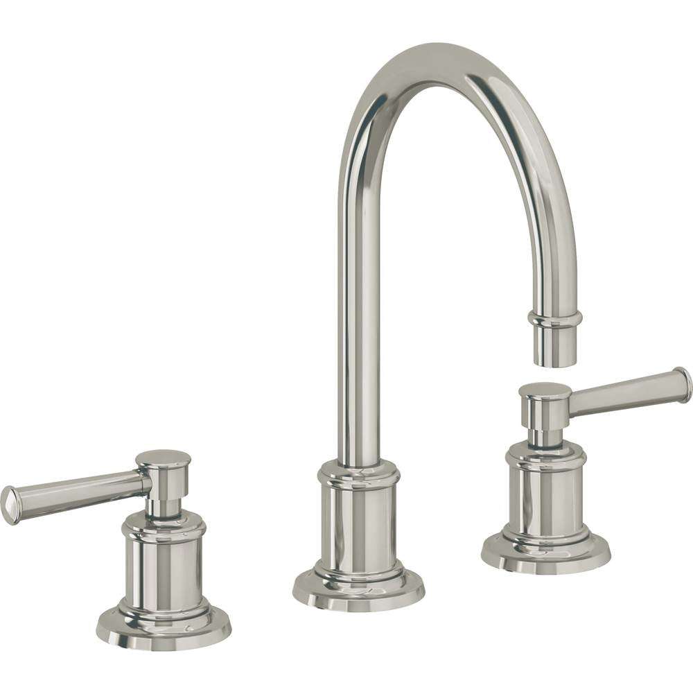 California Faucets - 8'' Widespread Lavatory Faucet with ZeroDrain - Polished Nickel Pvd