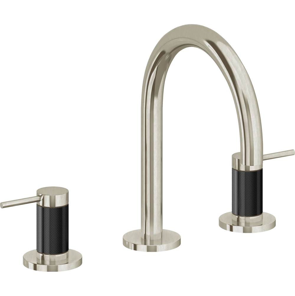 California Faucets - 8'' Widespread Lavatory Faucet - Burnished Nickel Uncoated
