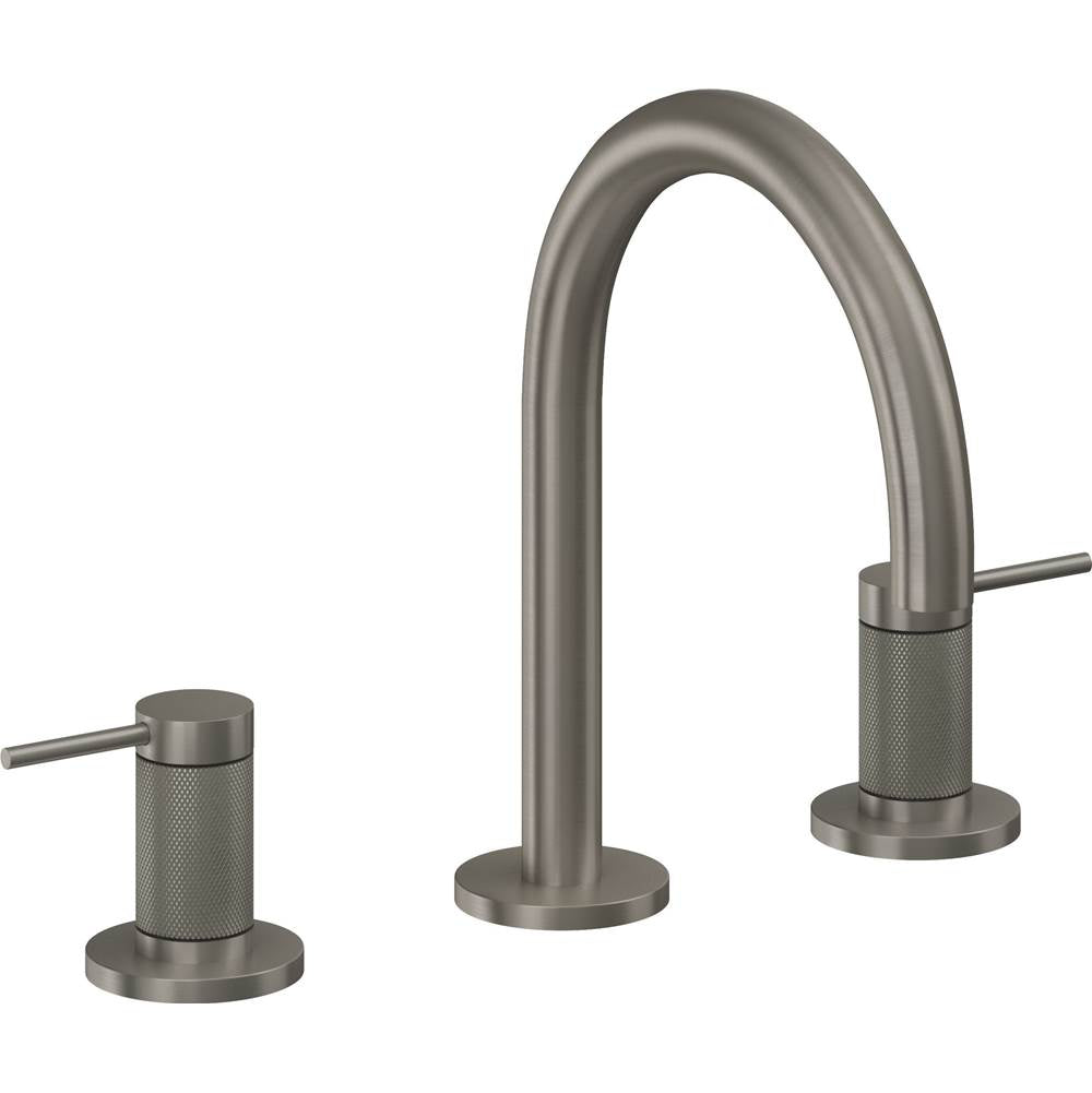 California Faucets - 8'' Widespread Lavatory Faucet with ZeroDrain - Graphite Pvd