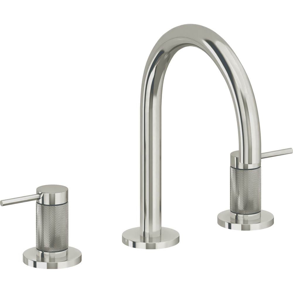California Faucets - 8'' Widespread Lavatory Faucet with Completely Finished ZeroDrain - Polished Nickel Pvd