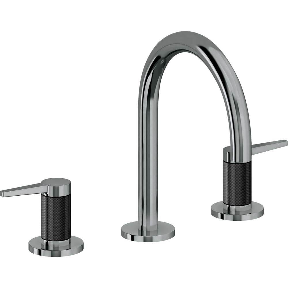 California Faucets - 8'' Widespread Lavatory Faucet - Black Nickel Pvd