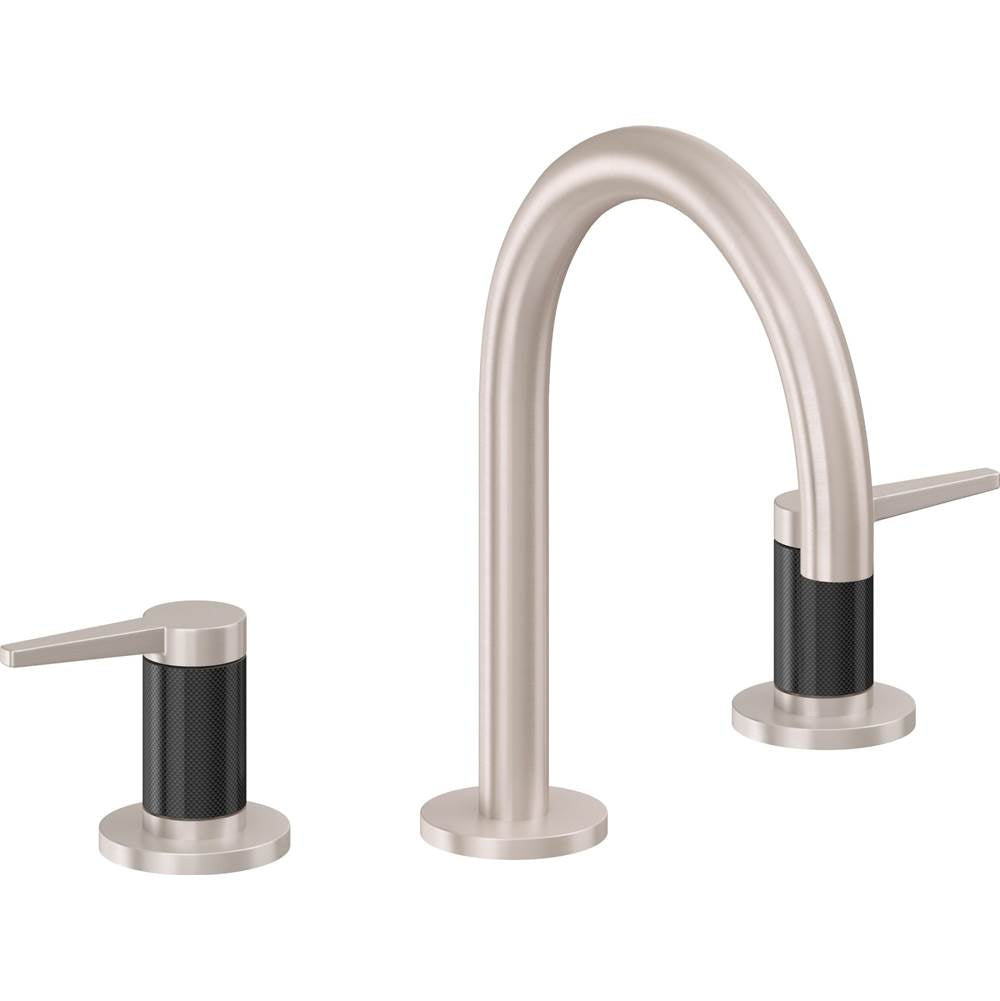 California Faucets - 8'' Widespread Lavatory Faucet with Completely Finished ZeroDrain - Satin Nickel