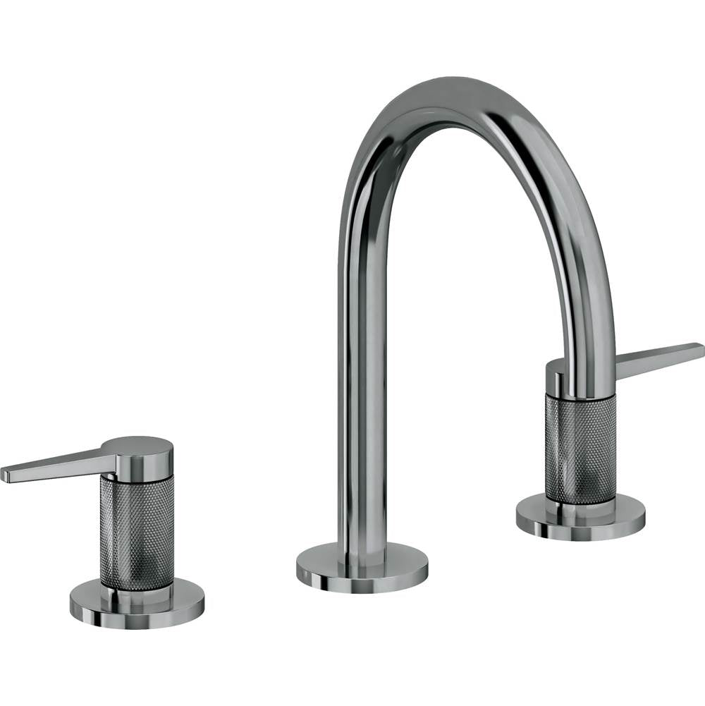 California Faucets - 8'' Widespread Lavatory Faucet with Completely Finished ZeroDrain - Black Nickel Pvd