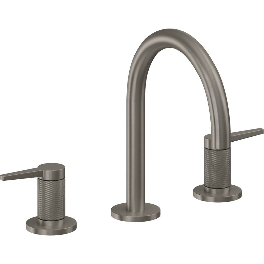 California Faucets - 8'' Widespread Lavatory Faucet with ZeroDrain - Graphite Pvd