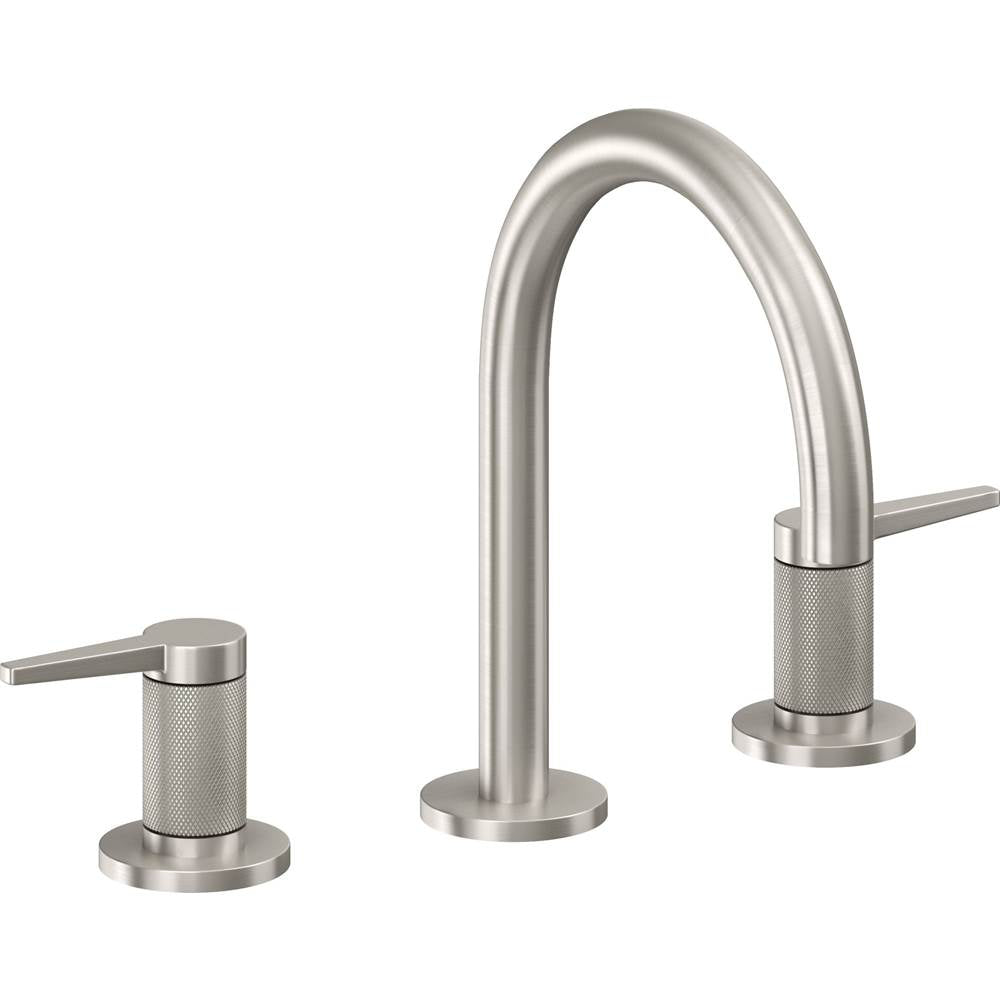 California Faucets - 8'' Widespread Lavatory Faucet - Ultra Stainless Steel Pvd