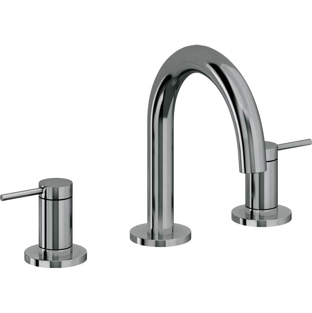 California Faucets - 8'' Widespread Lavatory Faucet with ZeroDrain - Black Nickel Pvd