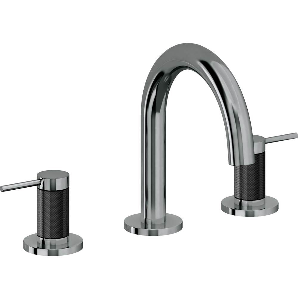 California Faucets - 8'' Widespread Lavatory Faucet with ZeroDrain - Black Nickel Pvd