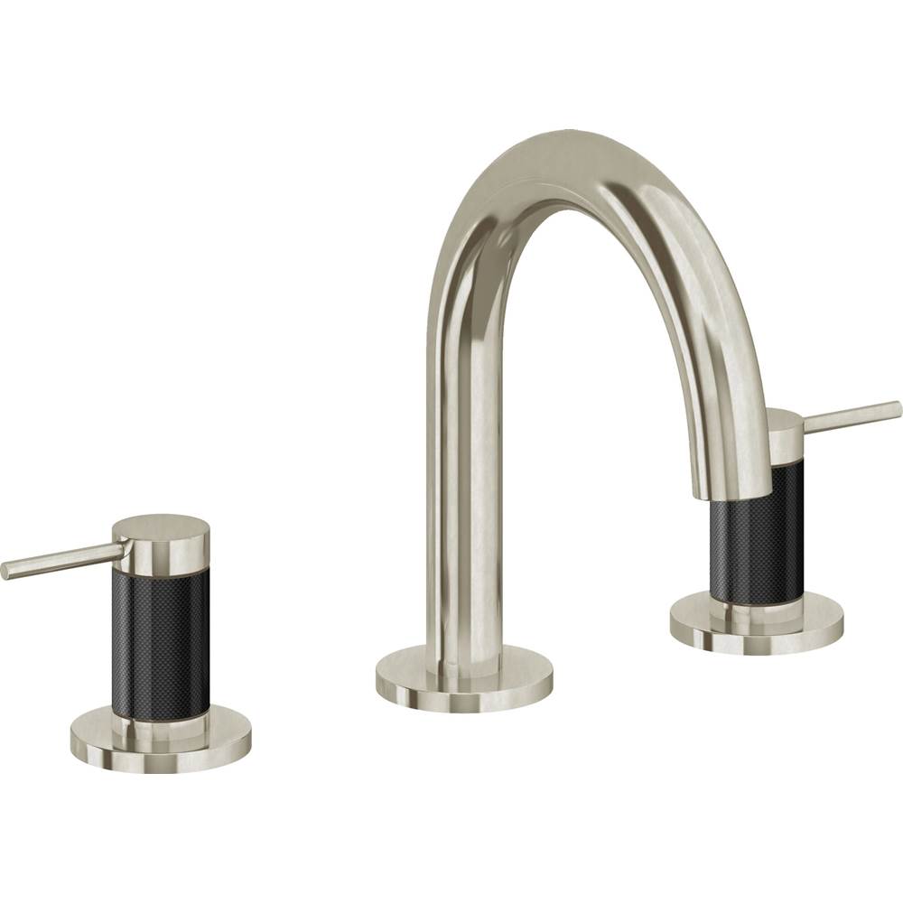 California Faucets - 8'' Widespread Lavatory Faucet with ZeroDrain - Burnished Nickel Uncoated