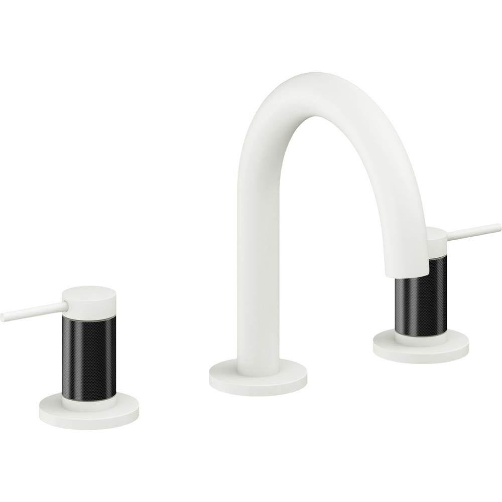 California Faucets - 8'' Widespread Lavatory Faucet with Completely Finished ZeroDrain - Matte White