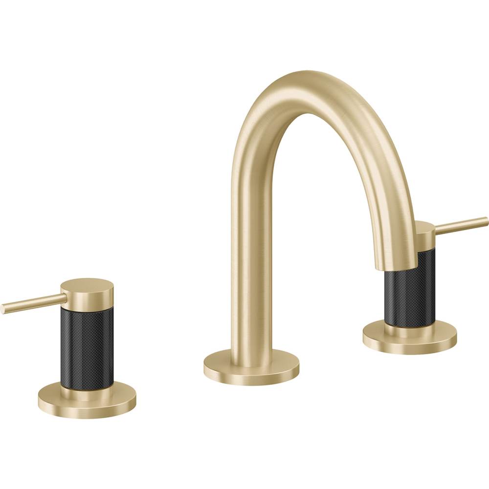 California Faucets - 8'' Widespread Lavatory Faucet with ZeroDrain - Satin Brass Pvd