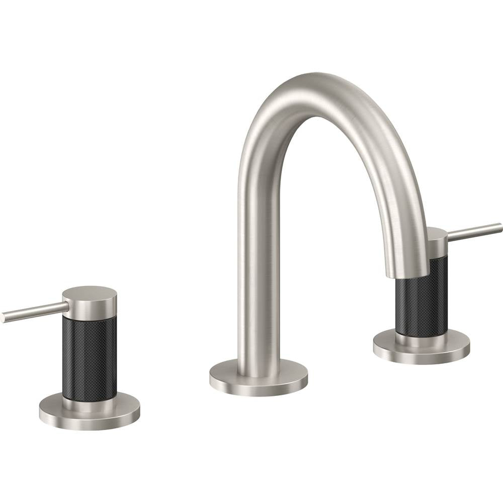 California Faucets - 8'' Widespread Lavatory Faucet with ZeroDrain - Ultra Stainless Steel Pvd