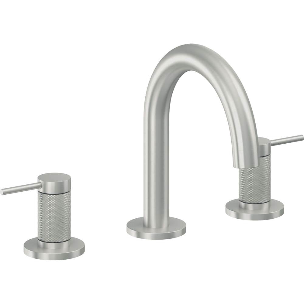 California Faucets - 8'' Widespread Lavatory Faucet with ZeroDrain - Satin Chrome Pvd