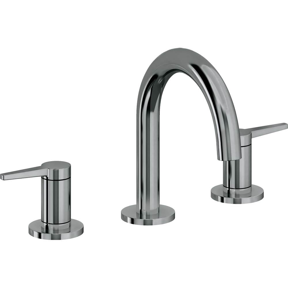 California Faucets - 8'' Widespread Lavatory Faucet with Completely Finished ZeroDrain - Black Nickel Pvd