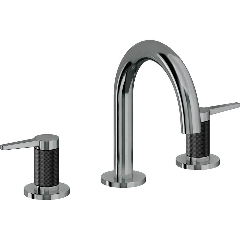 California Faucets - 8'' Widespread Lavatory Faucet - Black Nickel Pvd