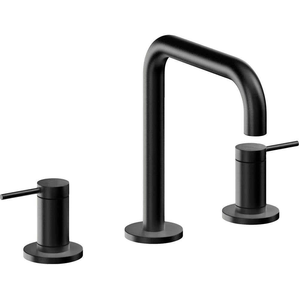 California Faucets - 8'' Widespread Lavatory Faucet with ZeroDrain - Matte Black