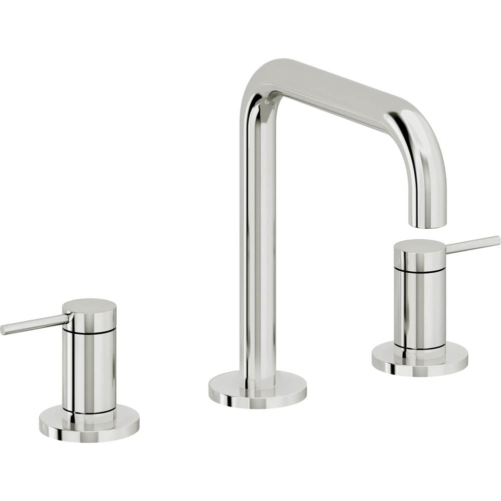 California Faucets - 8'' Widespread Lavatory Faucet with ZeroDrain - Polished Chrome