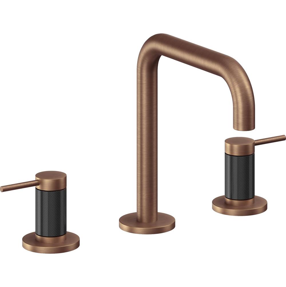 California Faucets - 8'' Widespread Lavatory Faucet - Antique Copper Flat
