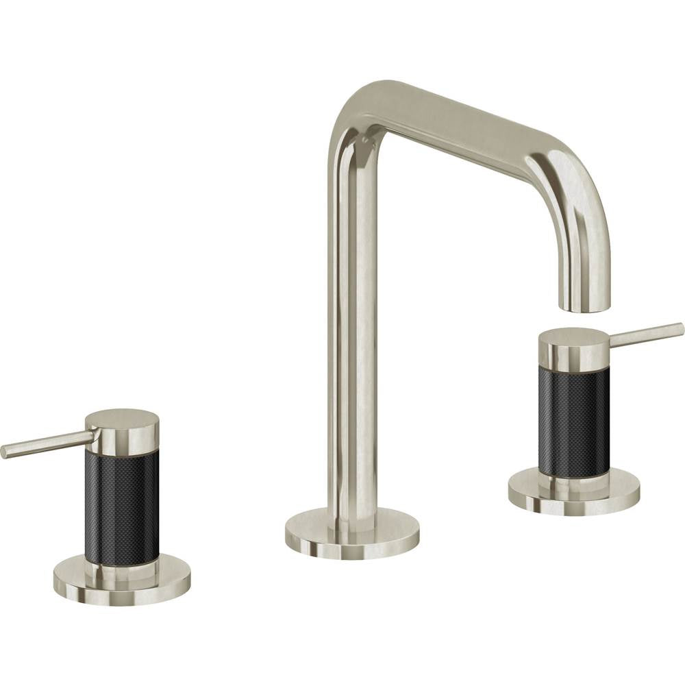 California Faucets - 8'' Widespread Lavatory Faucet with Completely Finished ZeroDrain - Burnished Nickel Uncoated
