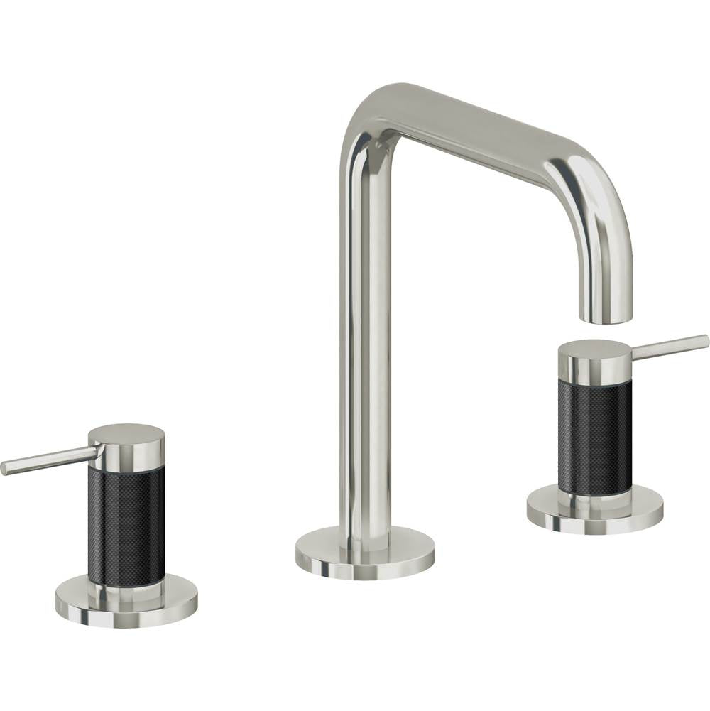 California Faucets - 8'' Widespread Lavatory Faucet with Completely Finished ZeroDrain - Polished Nickel Pvd