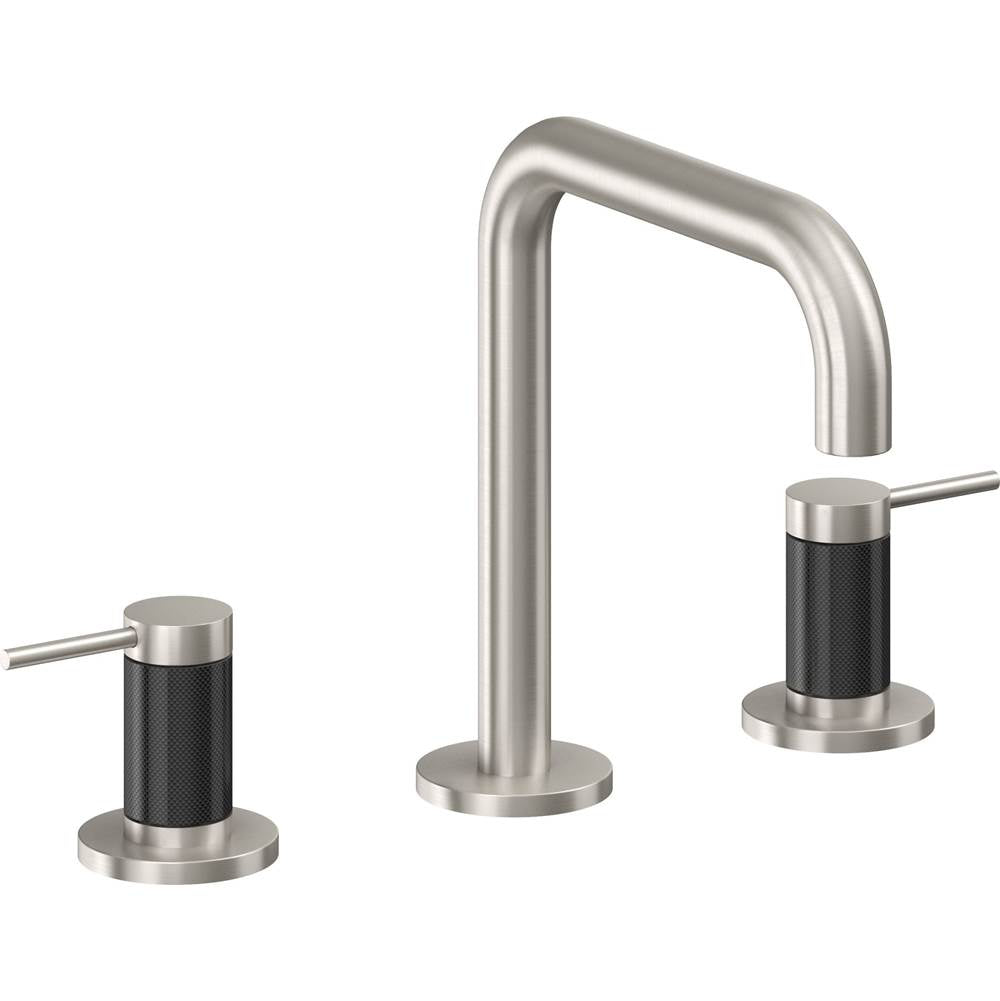 California Faucets - 8'' Widespread Lavatory Faucet with Completely Finished ZeroDrain - Ultra Stainless Steel Pvd