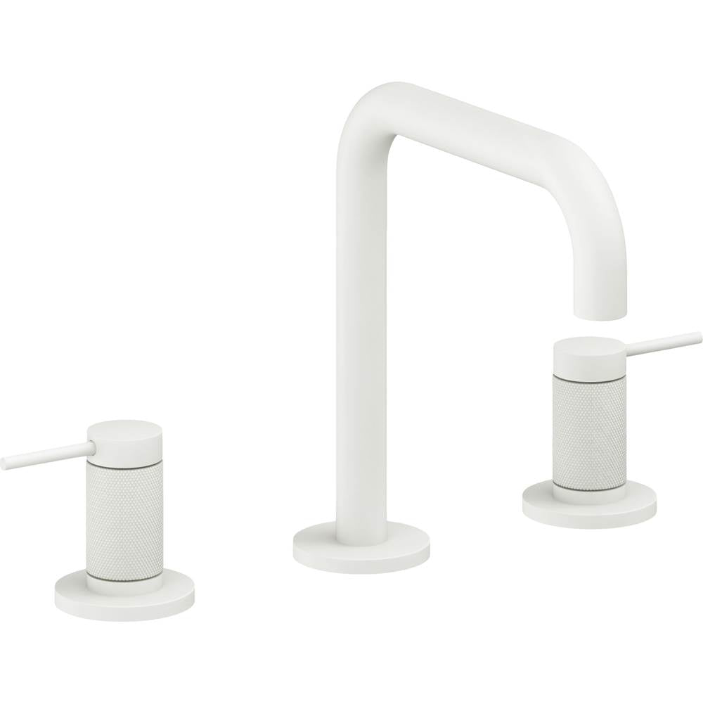 California Faucets - 8'' Widespread Lavatory Faucet with Completely Finished ZeroDrain - Matte White