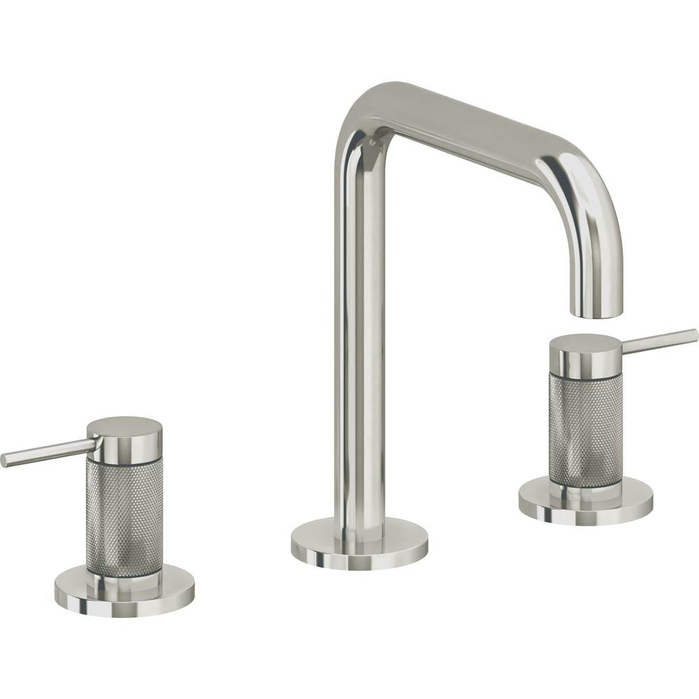 California Faucets - 8'' Widespread Lavatory Faucet with Completely Finished ZeroDrain - Polished Nickel Pvd