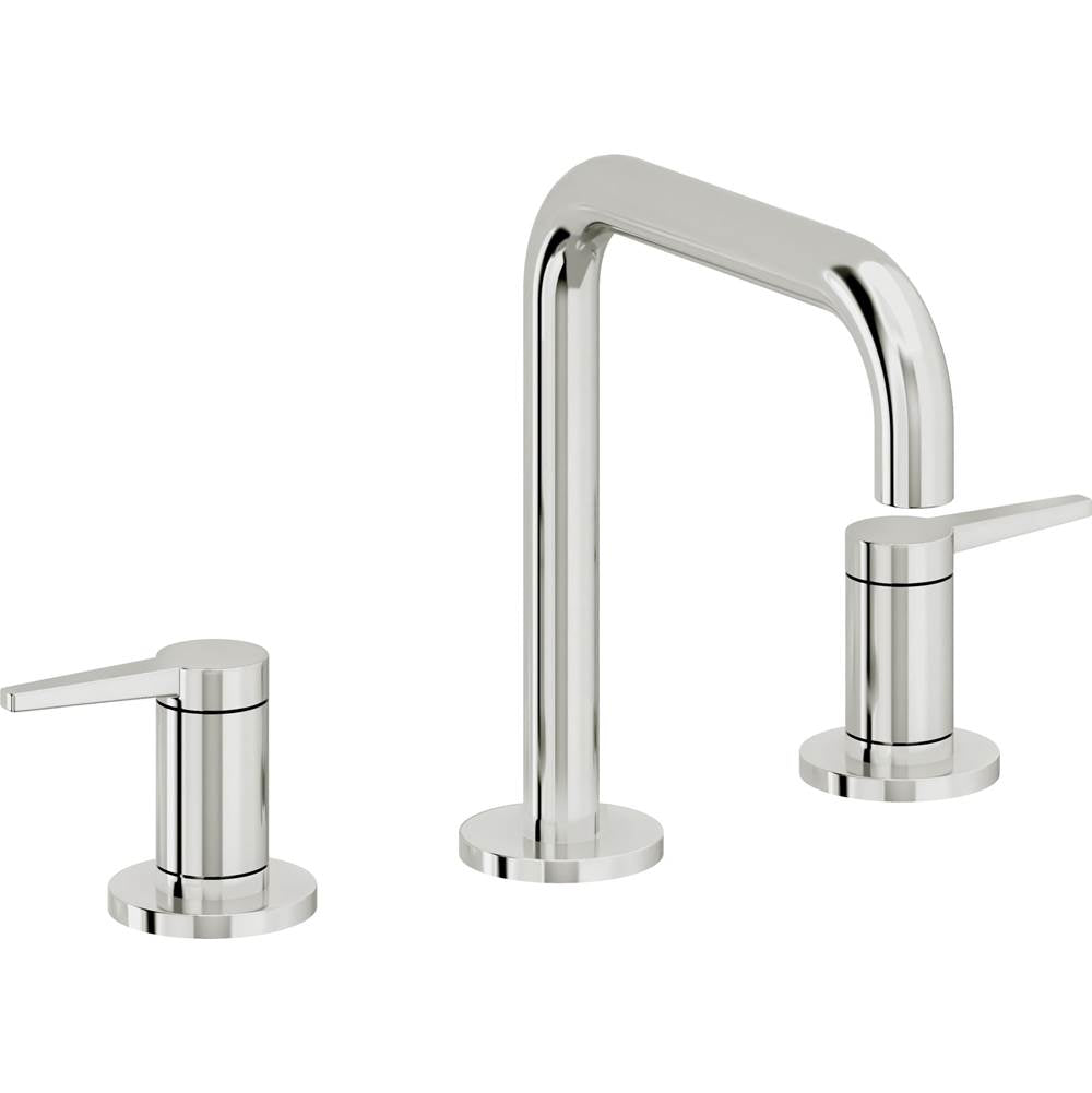 California Faucets - 8'' Widespread Lavatory Faucet with Completely Finished ZeroDrain - Polished Chrome
