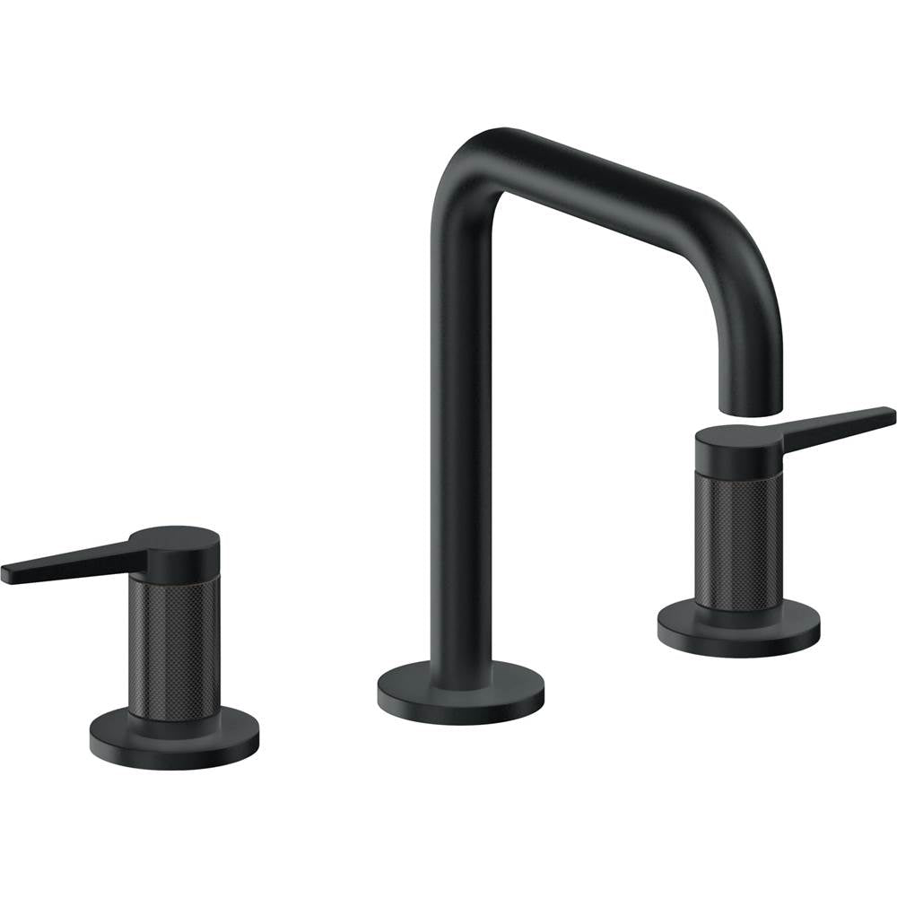 California Faucets - 8'' Widespread Lavatory Faucet with ZeroDrain - Carbon Pvd