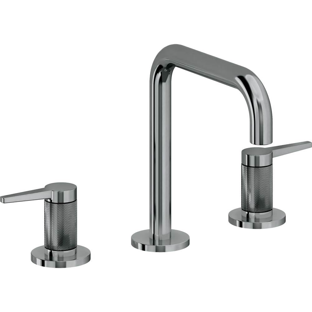 California Faucets - 8'' Widespread Lavatory Faucet with ZeroDrain - Black Nickel Pvd