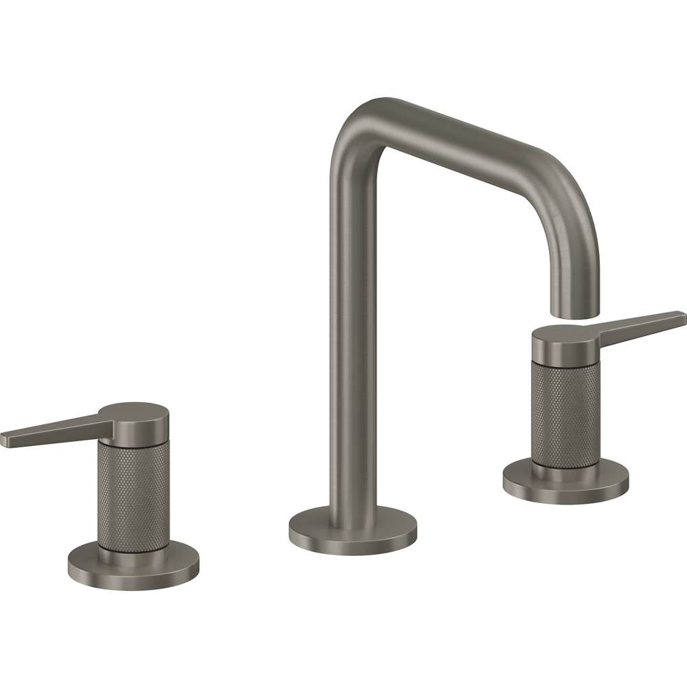 California Faucets - 8'' Widespread Lavatory Faucet with ZeroDrain - Graphite Pvd
