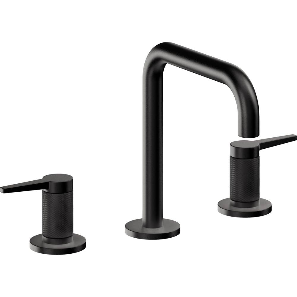California Faucets - 8'' Widespread Lavatory Faucet with Completely Finished ZeroDrain - Matte Black