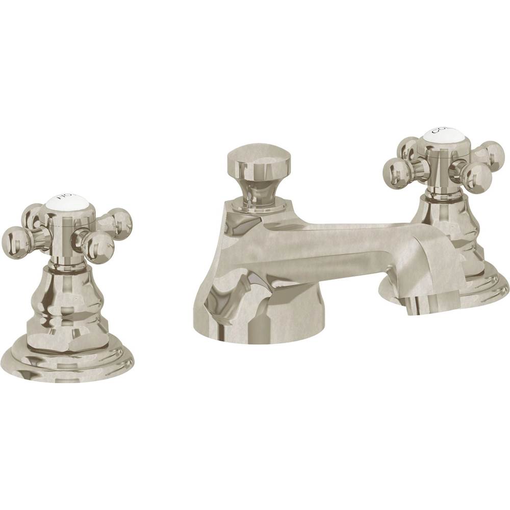 California Faucets - 8'' Widespread Lavatory Faucet - Burnished Nickel Uncoated