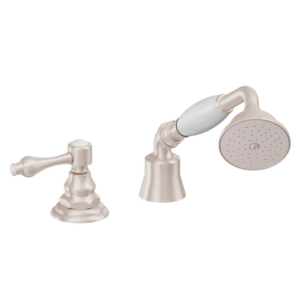 California Faucets - Complete Handshower & Diverter for Roman Tub - Gloss White