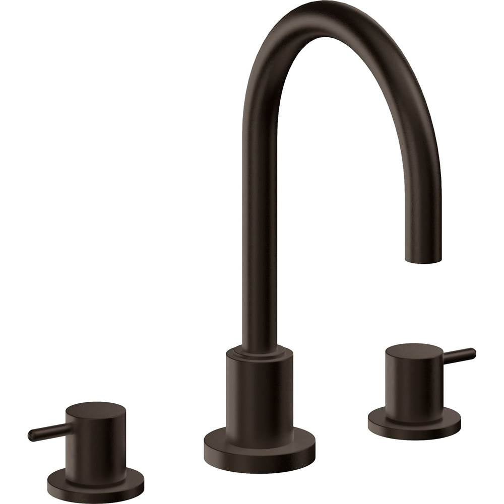California Faucets - 8'' Widespread Lavatory Faucet with Completely Finished ZeroDrain - Bella Terra Bronze