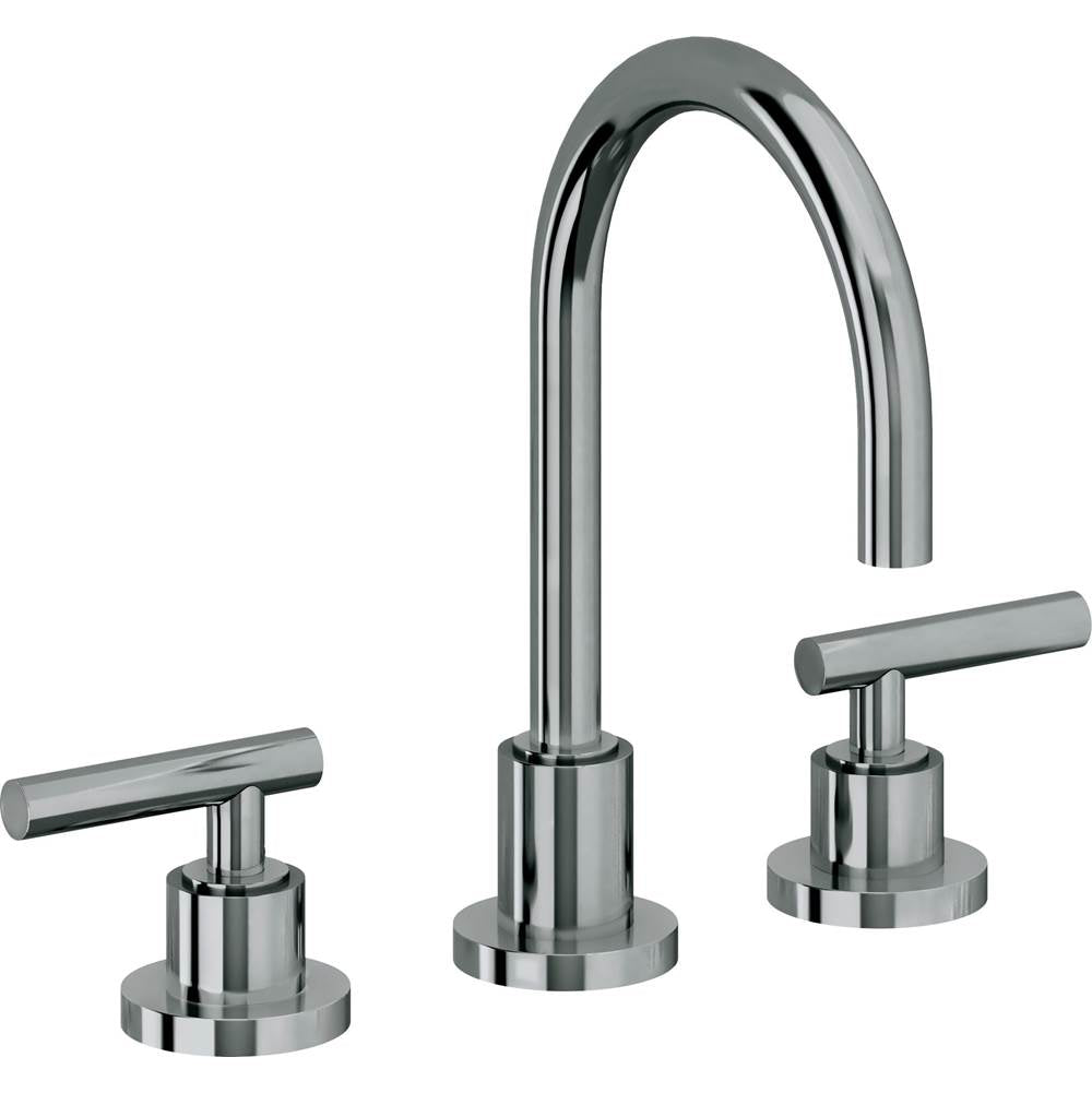 California Faucets - 8'' Widespread Lavatory Faucet with ZeroDrain - Black Nickel Pvd