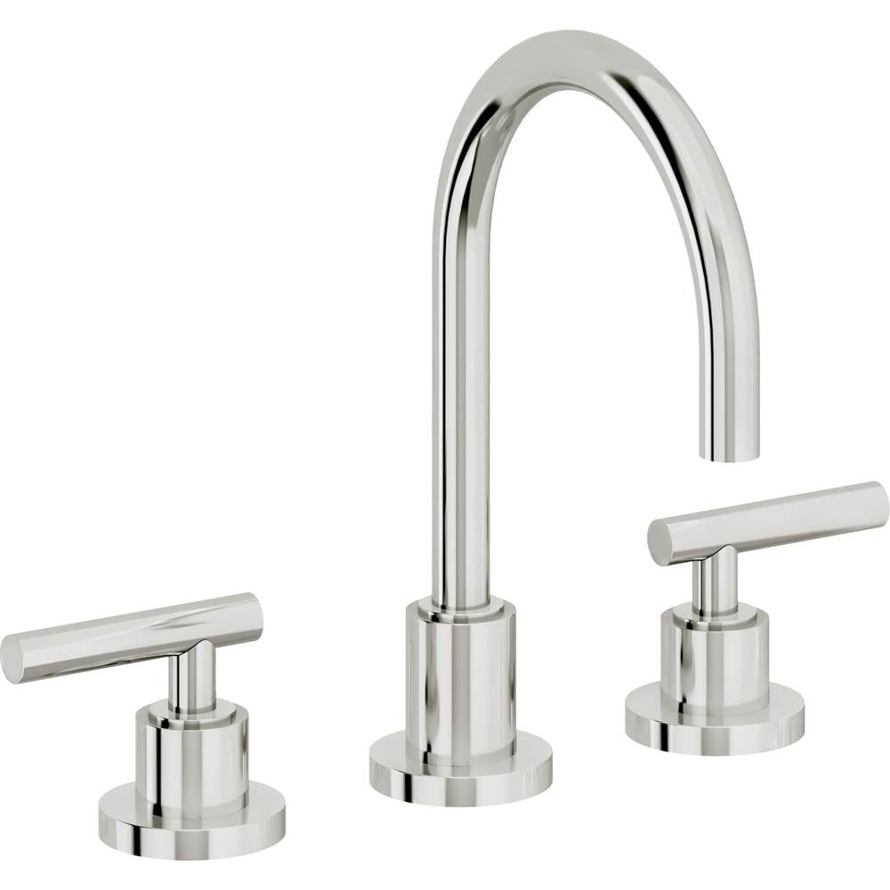 California Faucets - 8'' Widespread Lavatory Faucet with Completely Finished ZeroDrain - Polished Chrome