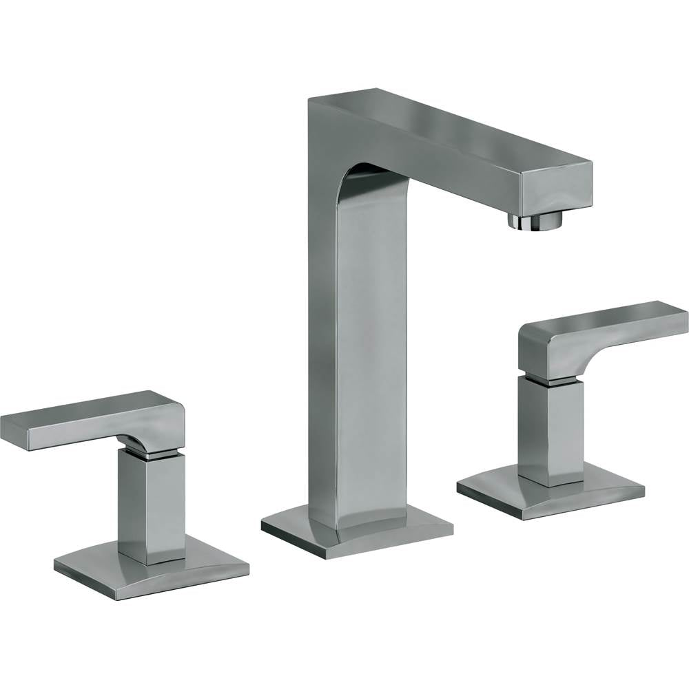 California Faucets - 8'' Widespread Lavatory Faucet with ZeroDrain - Black Nickel Pvd