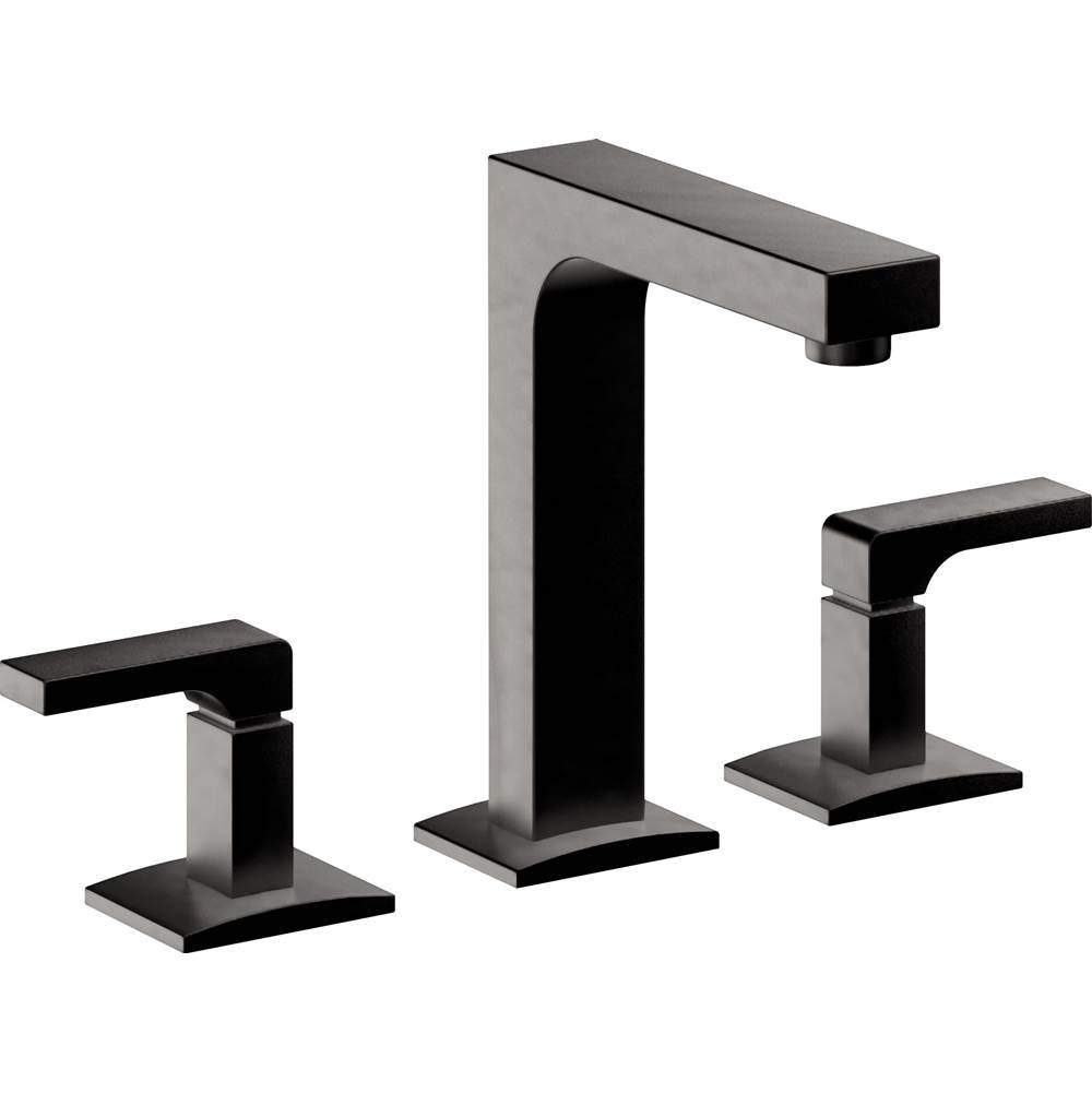 California Faucets - 8'' Widespread Lavatory Faucet with Completely Finished ZeroDrain - Matte Black