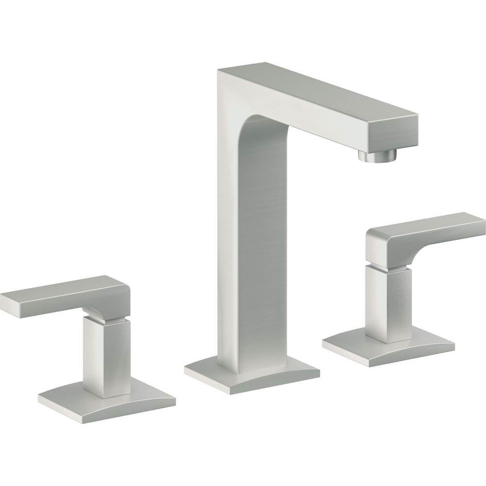 California Faucets - 8'' Widespread Lavatory Faucet with ZeroDrain - Satin Chrome Pvd