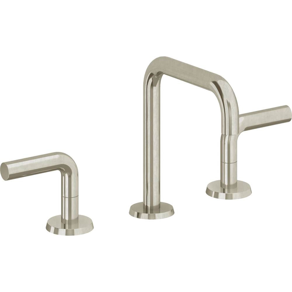 California Faucets - 8'' Widespread Lavatory Faucet with Completely Finished ZeroDrain - Burnished Nickel Uncoated