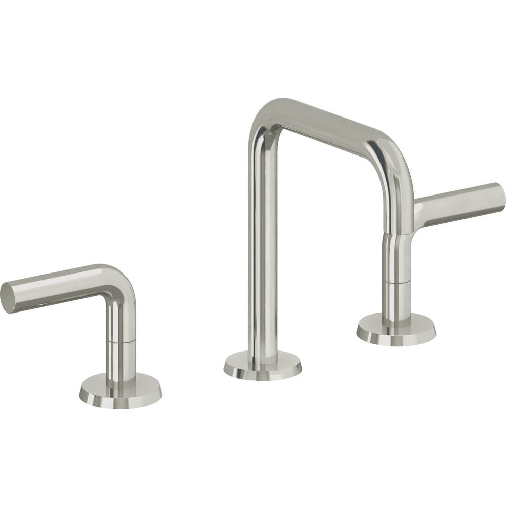 California Faucets - 8'' Widespread Lavatory Faucet with Completely Finished ZeroDrain - Polished Nickel Pvd