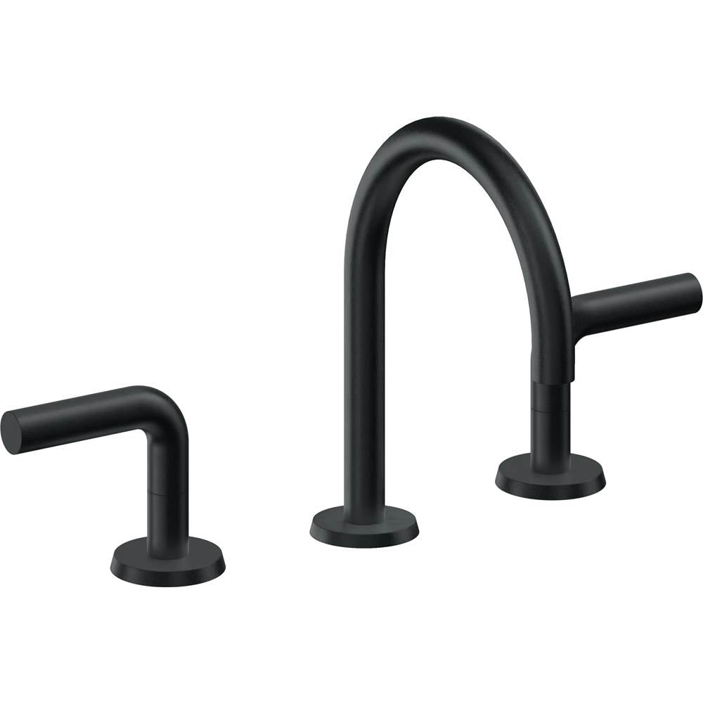 California Faucets - 8'' Widespread Lavatory Faucet with ZeroDrain - Carbon Pvd