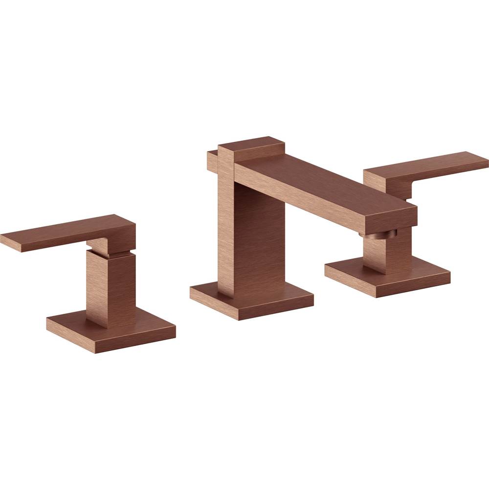 California Faucets - 8'' Widespread Lavatory Faucet - Antique Copper Flat