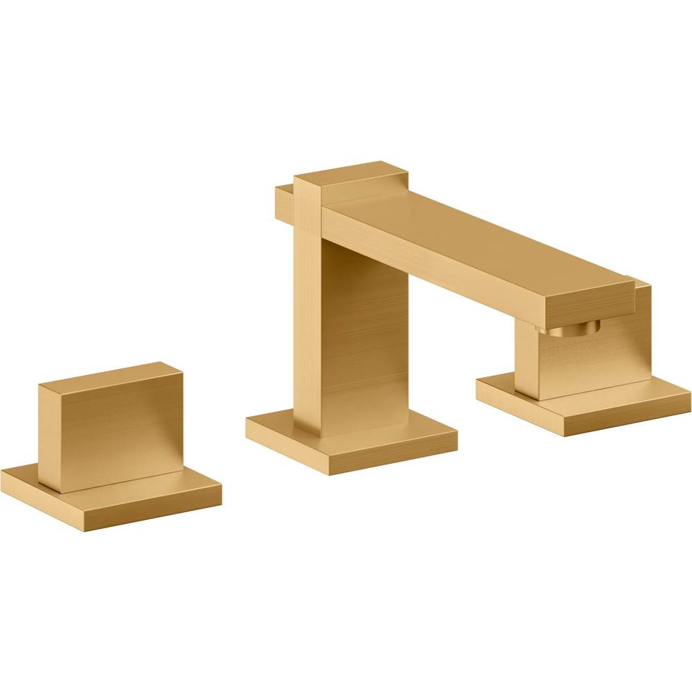 California Faucets - 8'' Widespread Lavatory Faucet - Lifetime Satin Gold Pvd