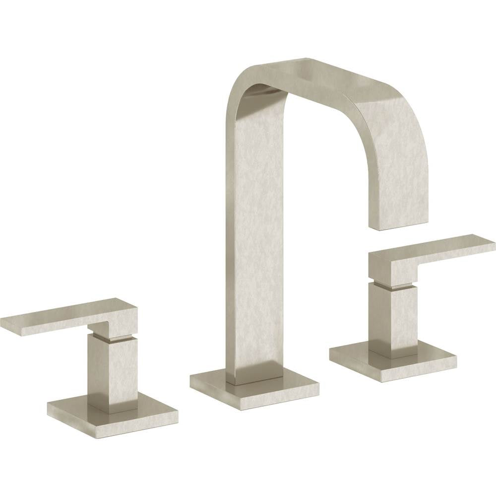 California Faucets - 8'' Widespread Lavatory Faucet with Completely Finished ZeroDrain - Burnished Nickel Uncoated